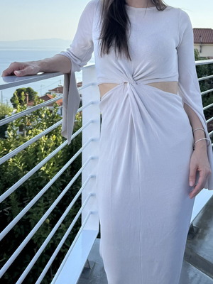 Zara summer dress used, size S, sand color