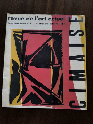 Cimaise Revue De L Art Actuel 1954 Second Series No 1 French Art Magazine like new
