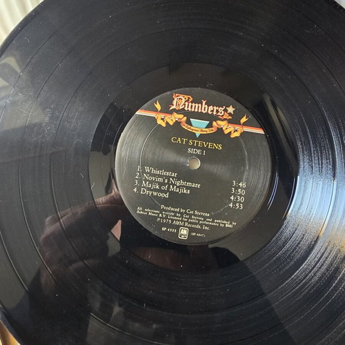 Cat Stevens Numbers LP concept album like new