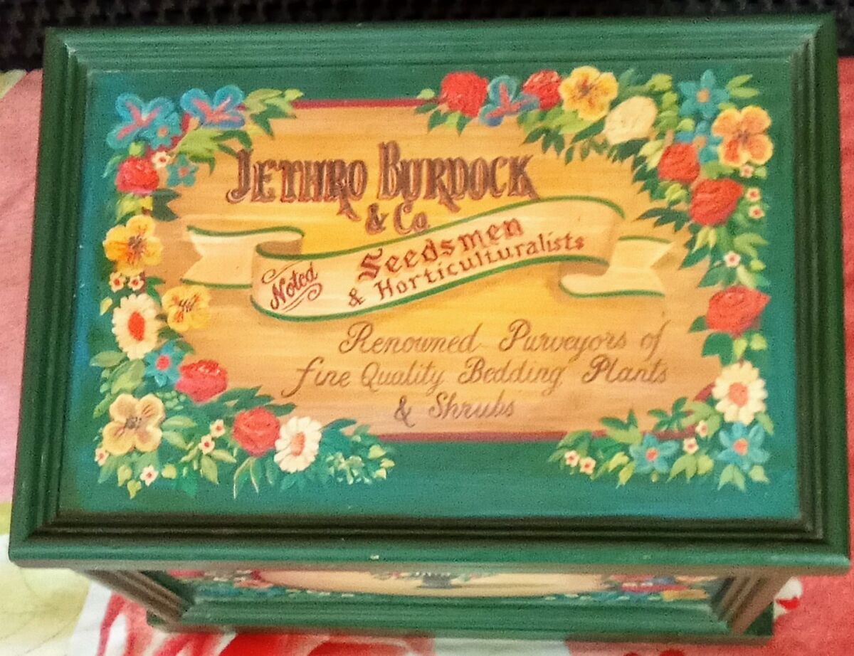 Jethro Burdock storage box used, vintage - € 76,00 - Vendora.cy