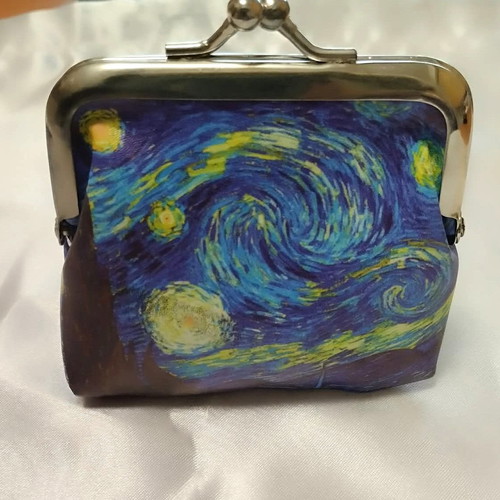 Van Gogh "Starry Night" Coin Purse new, blue multicolor