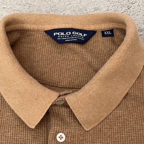 Ralph Lauren Polo Golf Alpaca Blend Shirt XXL like new, beige
