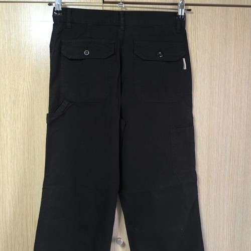Men's fabric cargo-style pants black size L new