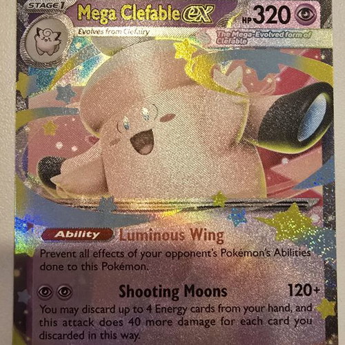 Mega Clefable ex Pokémon card like new