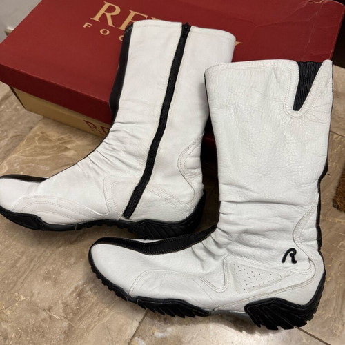 Replay Biker Boots White Size 40 refurbished, used