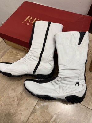 Μπότες Biker Replay Λευκές Νο40 μεταχειρισμένες, ανανεωμένες