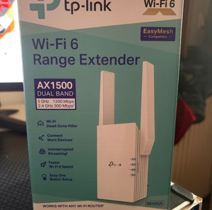 TP-LINK RE505X v2 Mesh WiFi Extender Dual Band (2.4 & 5GHz) 1500Mbps