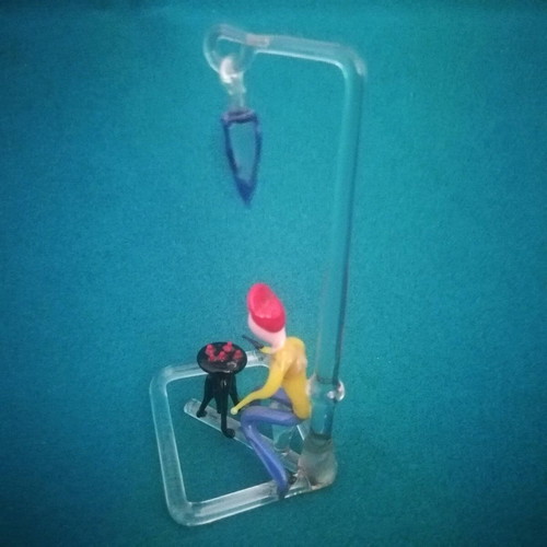 Murano glass handmade vintage decoration with chestnut seller figure