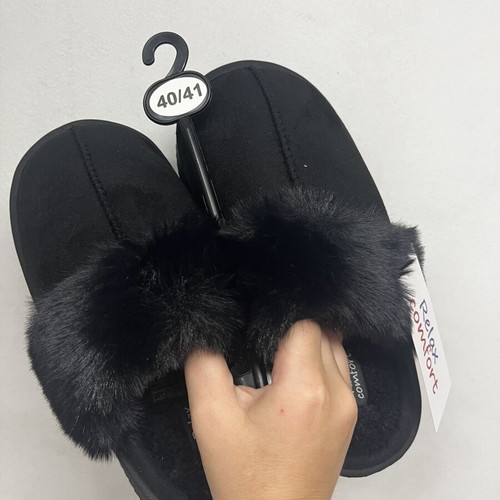 Slippers size 40/41, black