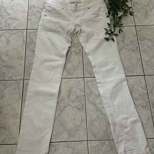 Miss Sixty Binky Low-Rise White Jeans Y2K like new, size S