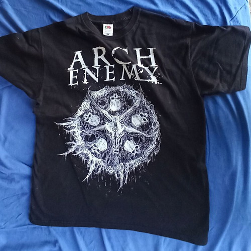 Arch Enemy Pure Fucking Metal T-Shirt size L Fruit of the Loom like new