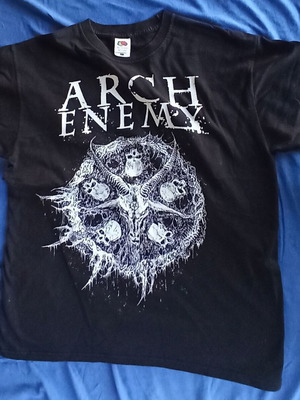 Arch Enemy Pure Fucking Metal T-Shirt size L Fruit of the Loom like new