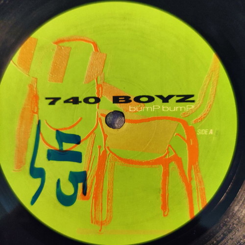 740 Boyz Bump Bump 12'' Vinyl Single used, electronic house 1996