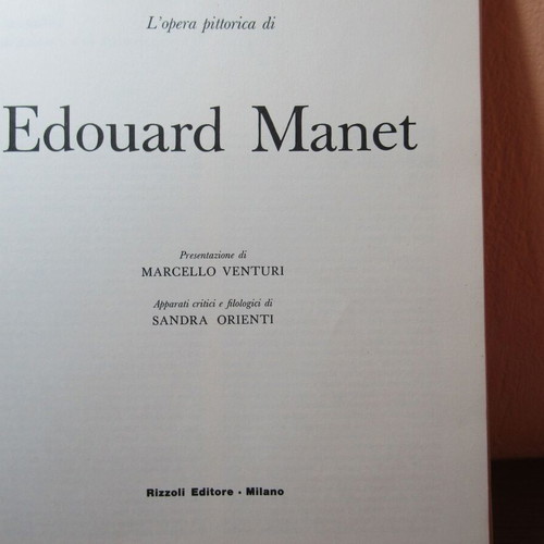 Edouard Manet vintage art book refurbished, 1967, Italian
