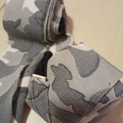 Olympus boxing hand wraps used, camouflage color