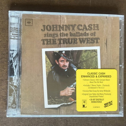 Johnny Cash Sings The Ballads Of The True West CD, Enhanced & Expanded edition
