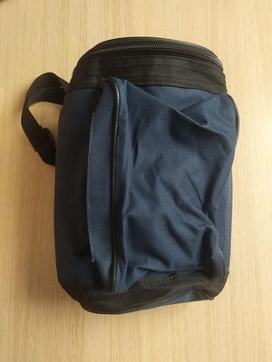 Insulated travel bag like new, blue, with external pockets