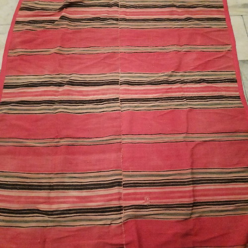 Small wool rug used, red, 1.80x1.35 m