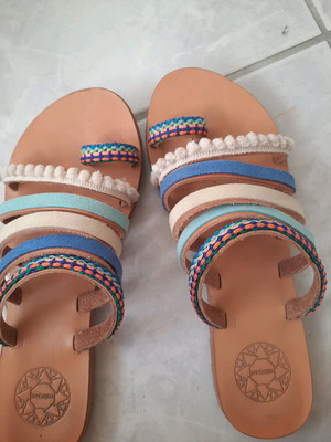 Sandalista sandals new, colorful size 39