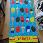 Πετσέτα παραλίας Summer Treats, βίντατζ μικροΐνα