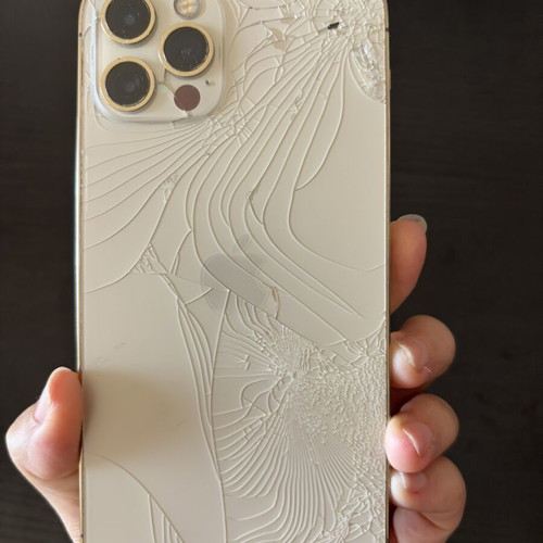 iPhone 12 Pro 128GB used, gold and white