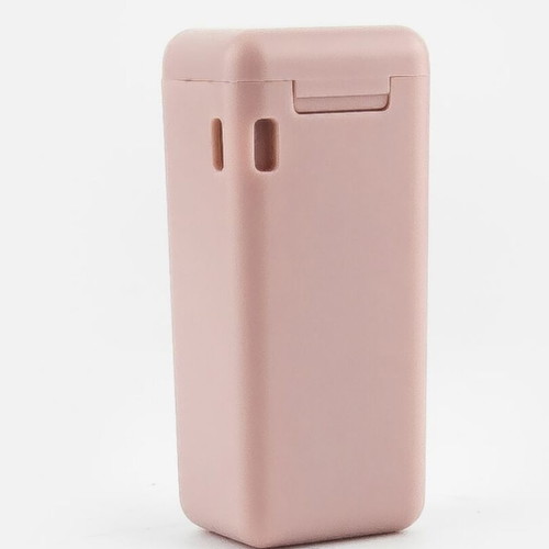 Collapsible Zero Waste Straw nude pink with cleaning brush like new
