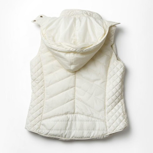 Forel White Quilted Vest Size 52 New
