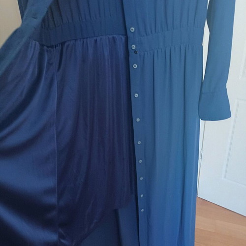 Maxi shirt-style dress blue like new, size S/M