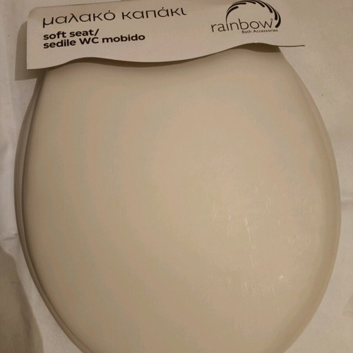 Soft seat WC new in beige color