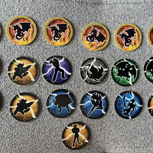 Shadow Tazos Yu-Gi-Oh collectible set, 19 pieces