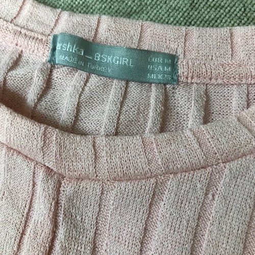 Bershka tops set size M like new, pink and turquoise