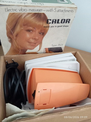 Vintage Calor Electric Massager Type 7601 like new, made in Greece 1979