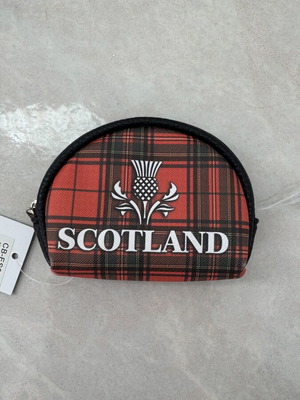 Πορτοφολάκι Scotland καινούργιο, μαύρο και κόκκινο