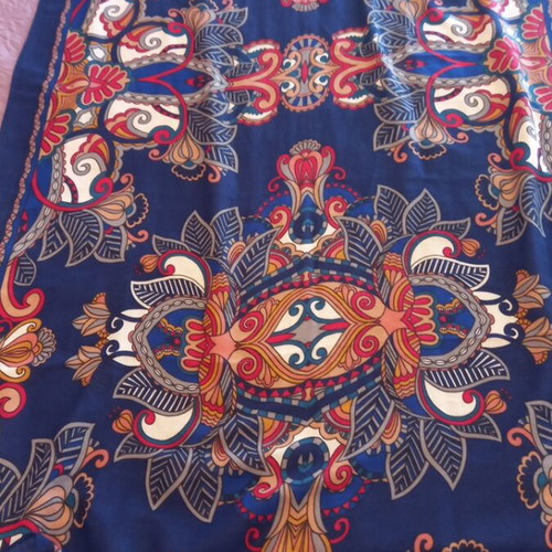 Ppargois scarf, blue multicolor