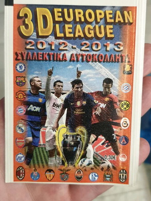 3d European League 2012-2013 συλλεκτικά αυτοκόλλητα καινούργια, σφραγισμένα