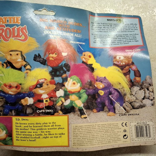 Battle Trolls T.D Troll used, sealed in box