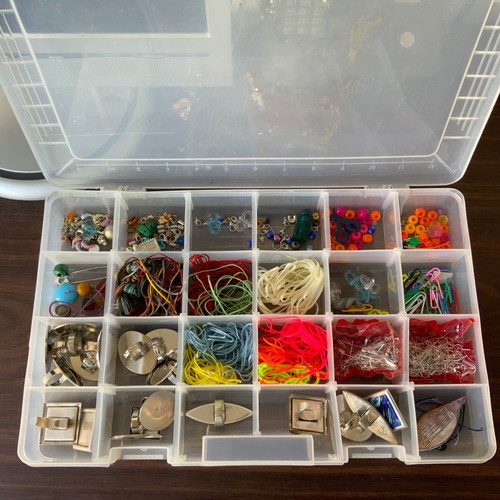 Jewelry materials case used