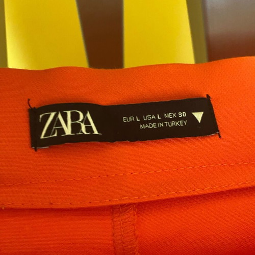 Zara women's orange pants like new, size L