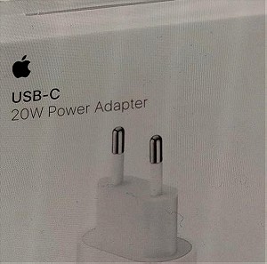 Apple φορτιστής 20W  USB-C χωρίς καλώδιο λευκός.