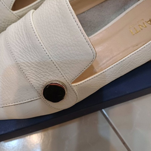Parlanti shoes pumps like new, size 41, beige-white