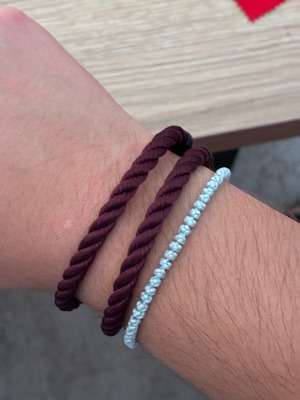Fischer's Fritze Torpedo Garnele bracelet, dark red
