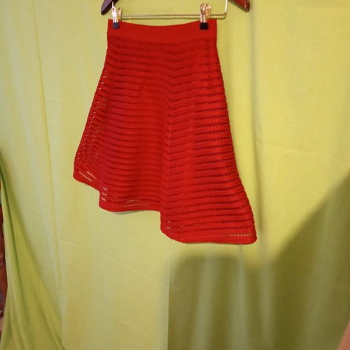 Red A-line skirt H&M like new, XS size