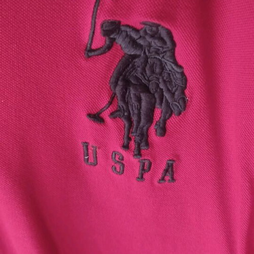 US Polo Assn men's polo XL red like new