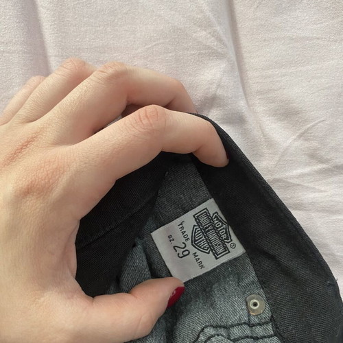 Harley Davidson women's straight black pants like new, size 29