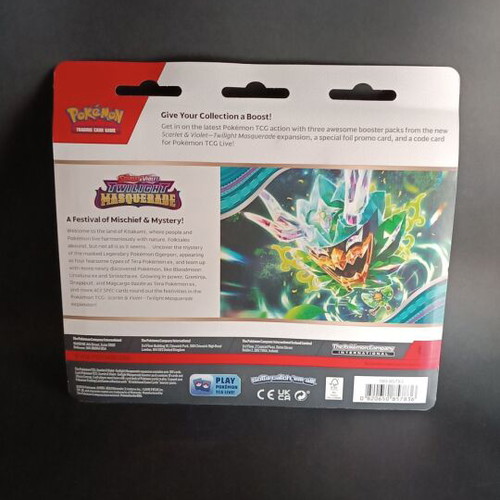 Pokémon TCG Twilight Masquerade 3-Pack Blister sealed
