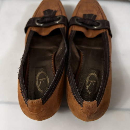 Women's brown shoes with short heel size 41 like new