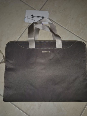 Tomtoc Laptop Bag 13.5"-14" Double-Sided New Beige and Brown