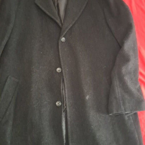 Men's coat, black and grey, size 3XL