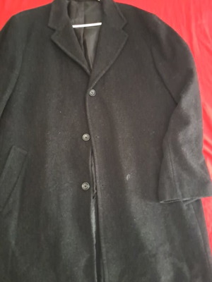Men's coat, black and grey, size 3XL