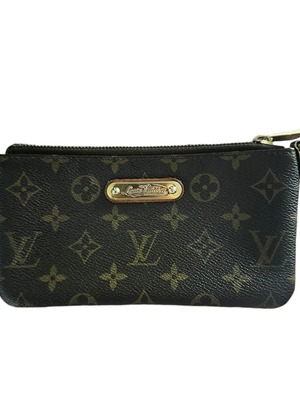 Ръчна чанта Louis Vuitton употребявана, кафява, без дръжка